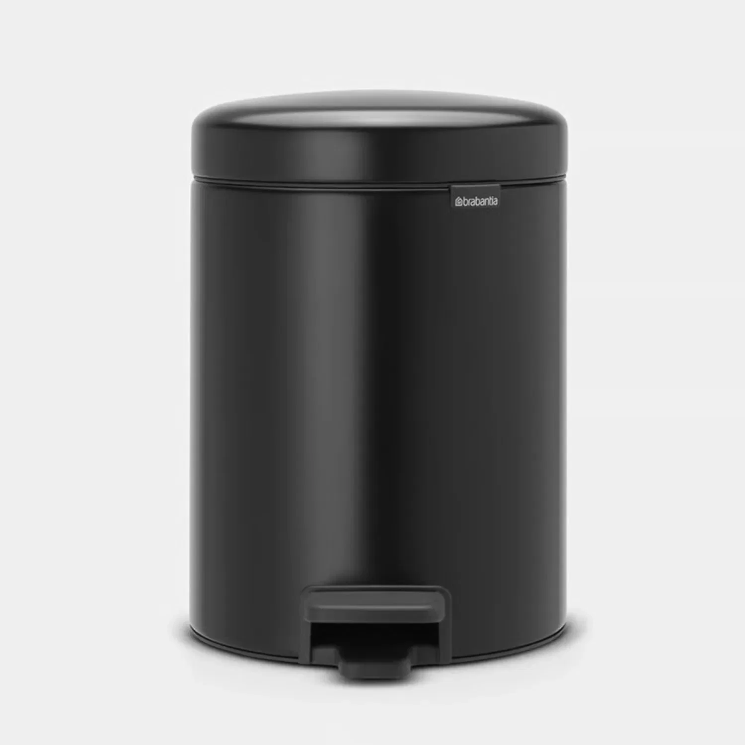 Lixeira em Aço 5 Litros New Icon Brabantia Preta — imagem 1