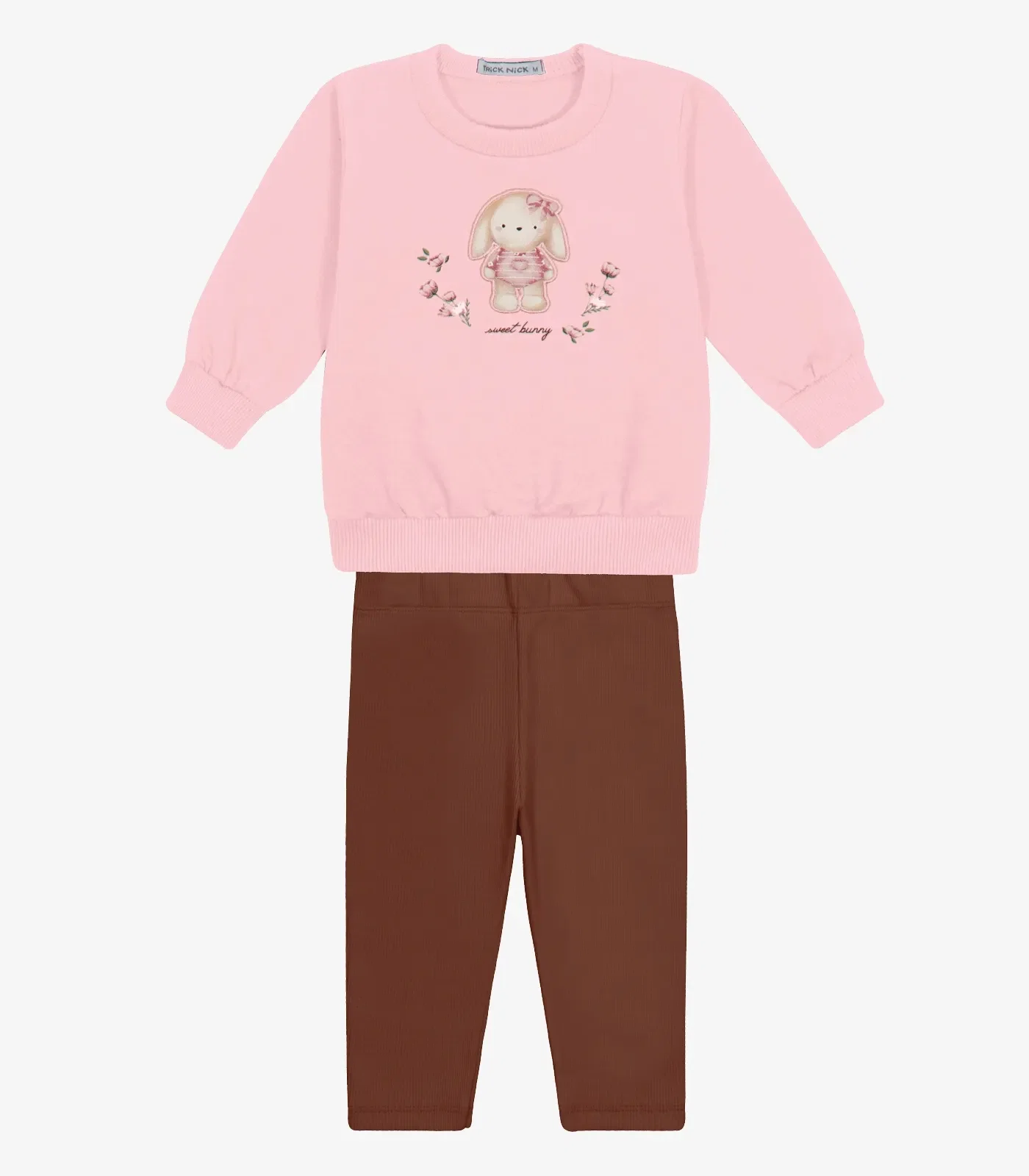 Conjunto Blusão com Legging Menina Trick Nick Rosa