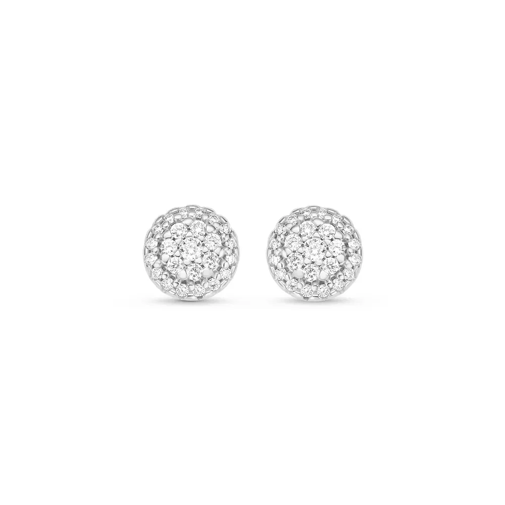Brinco Lumina em Ouro Branco 18k com Diamantes — imagem 1