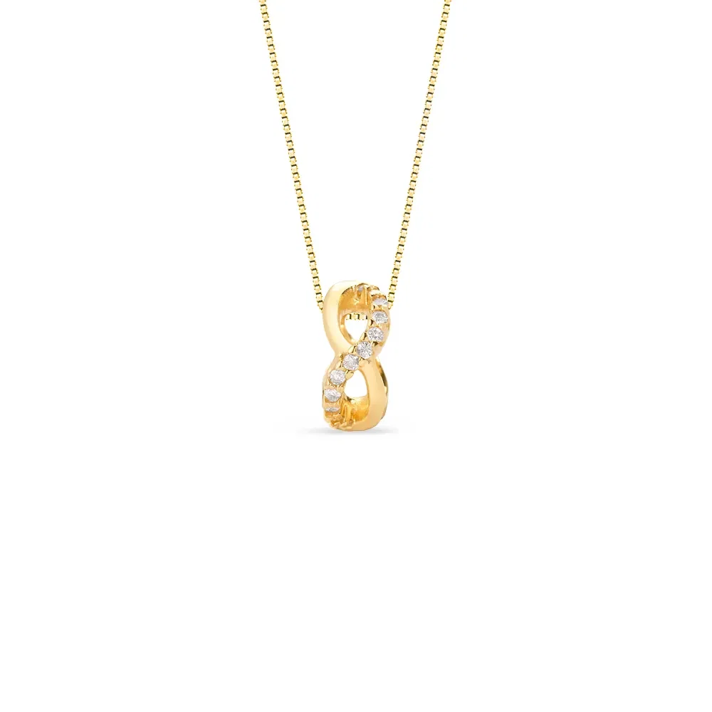 Pingente Daily em Ouro Amarelo 18k com Diamantes, 9mm — imagem 1