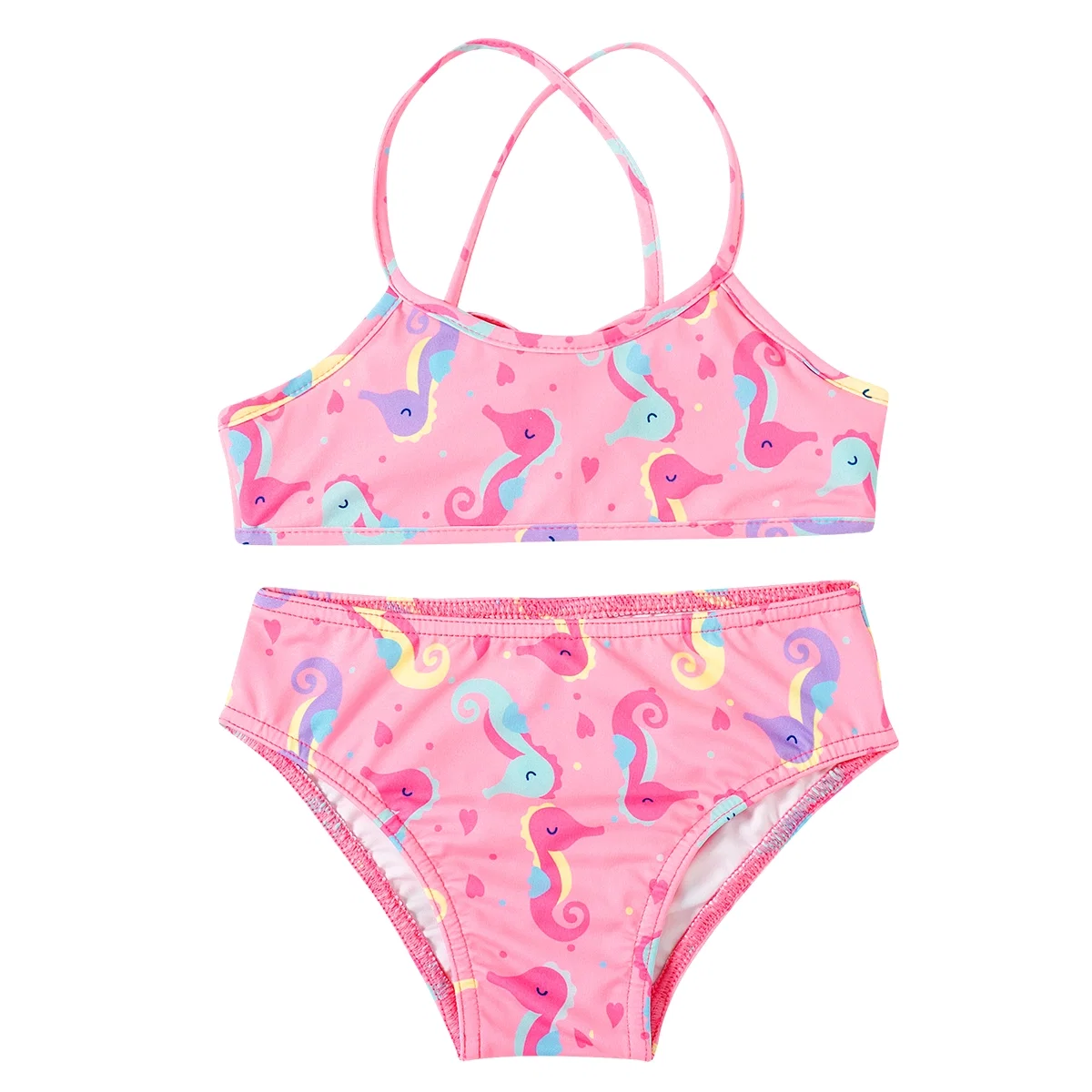 Biquíni Praia Kids Cavalo Marinho Lycra Proteção Uv 50+ Tip Top