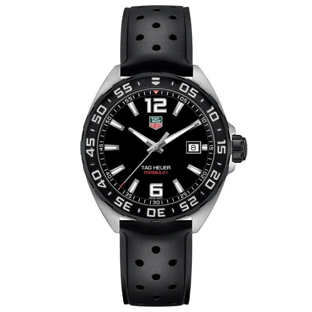 Relógio Tag Heuer Formula 1 Masculino em Couro Preto WAZ1110.FT8023 — imagem 1