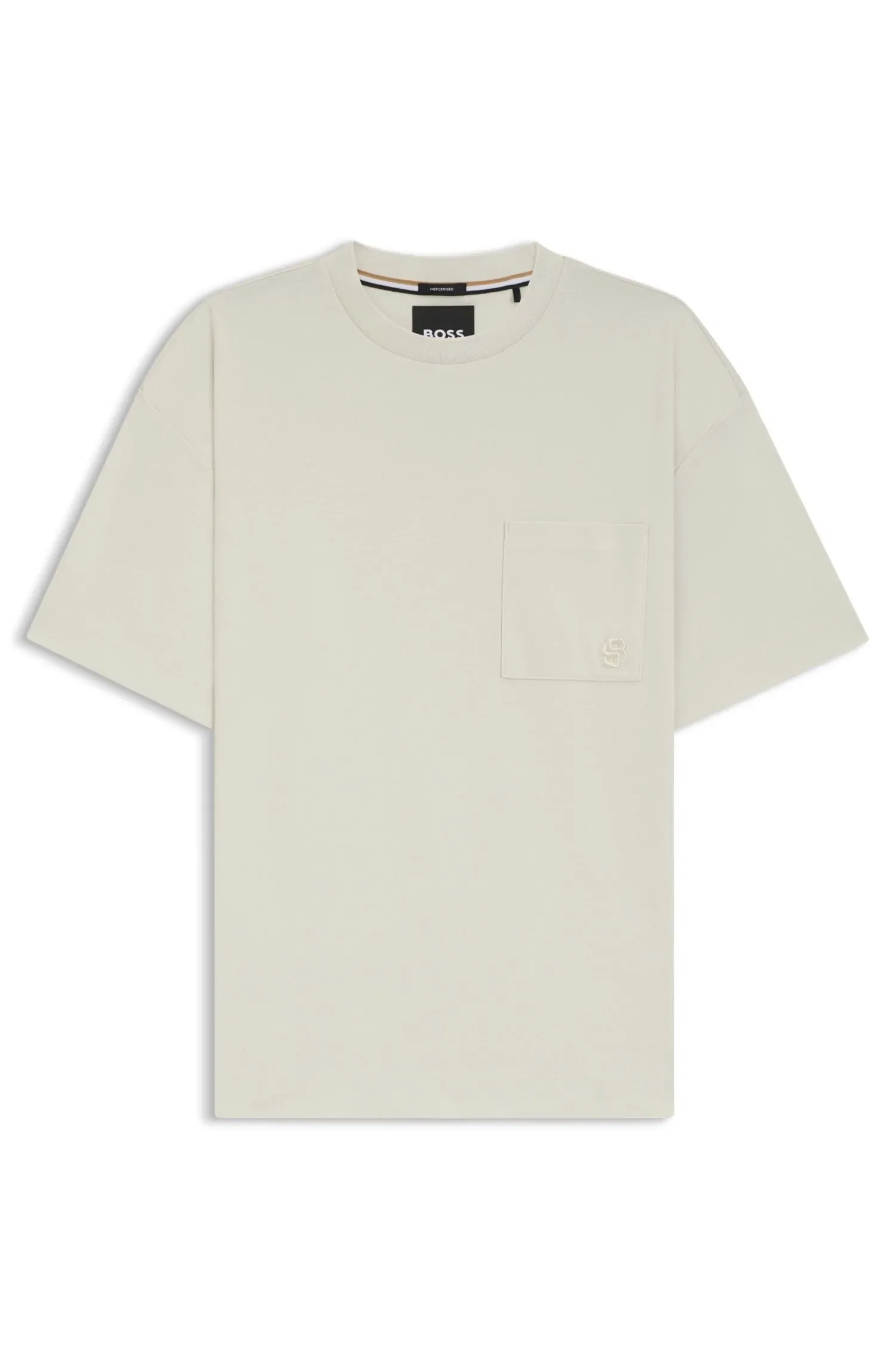 Camiseta De Algodão Mercerizado Com Monograma Double B — imagem 1