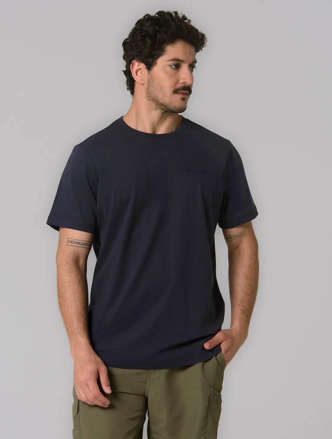 Camiseta Columbia Masculina Basica Bordado — imagem 1