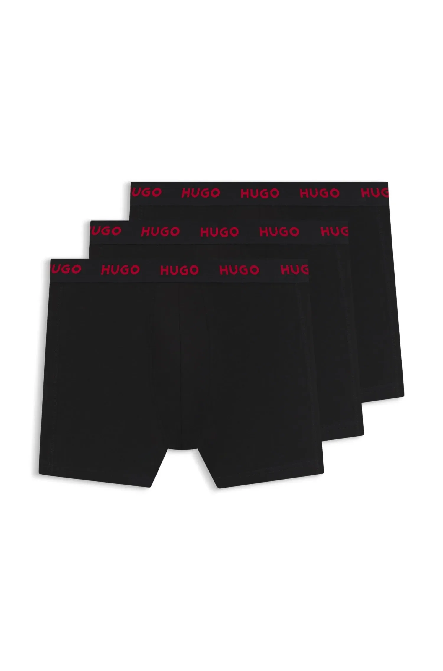Pack De Três Pares De Cuecas Em Algodão Elástico