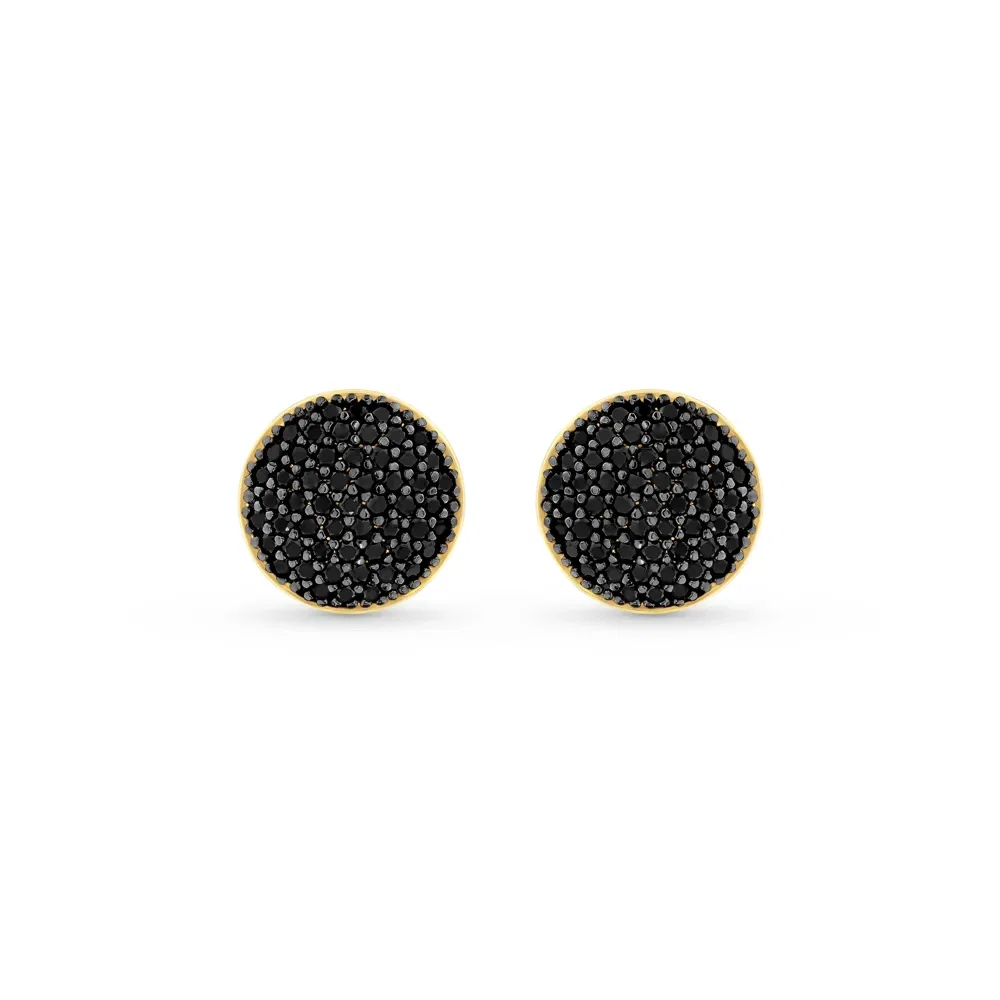 Brinco Glow em Ouro Amarelo 18k com Diamantes Negros — imagem 1