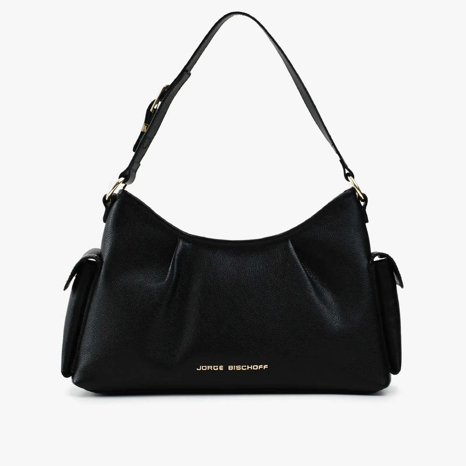 Bolsa De Ombro Preto Couro