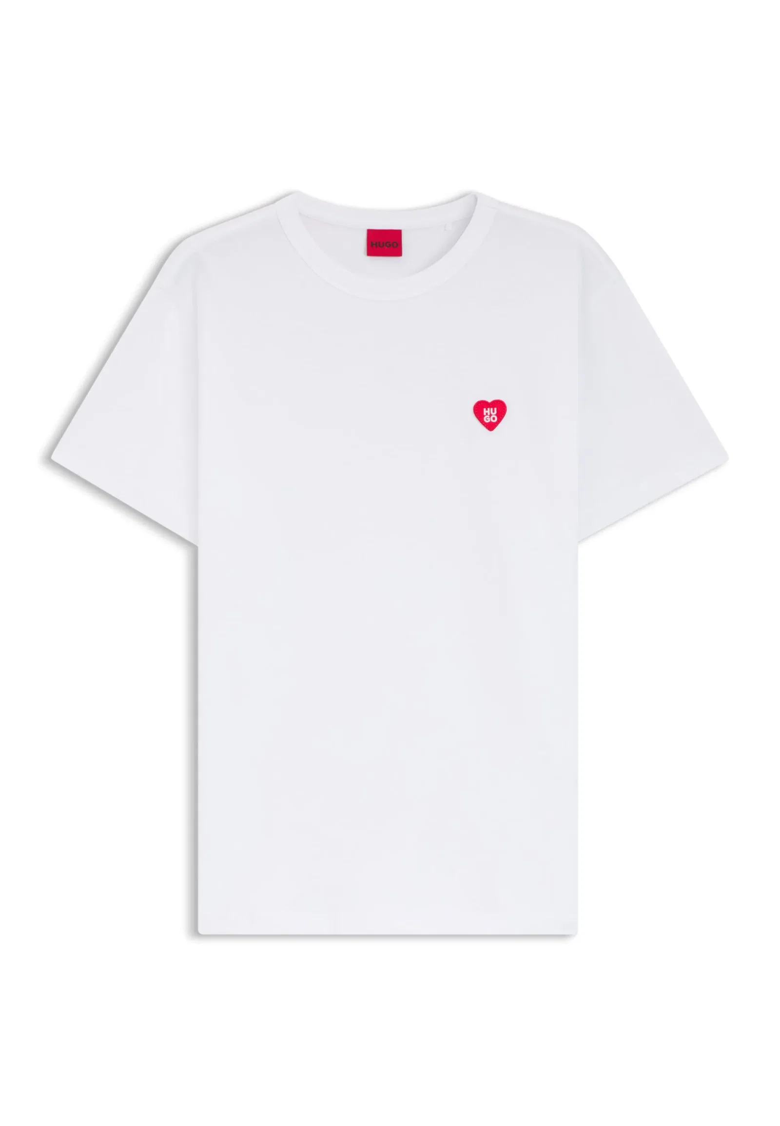 Camiseta Em Jersey De Algodão Com Logo De Coração