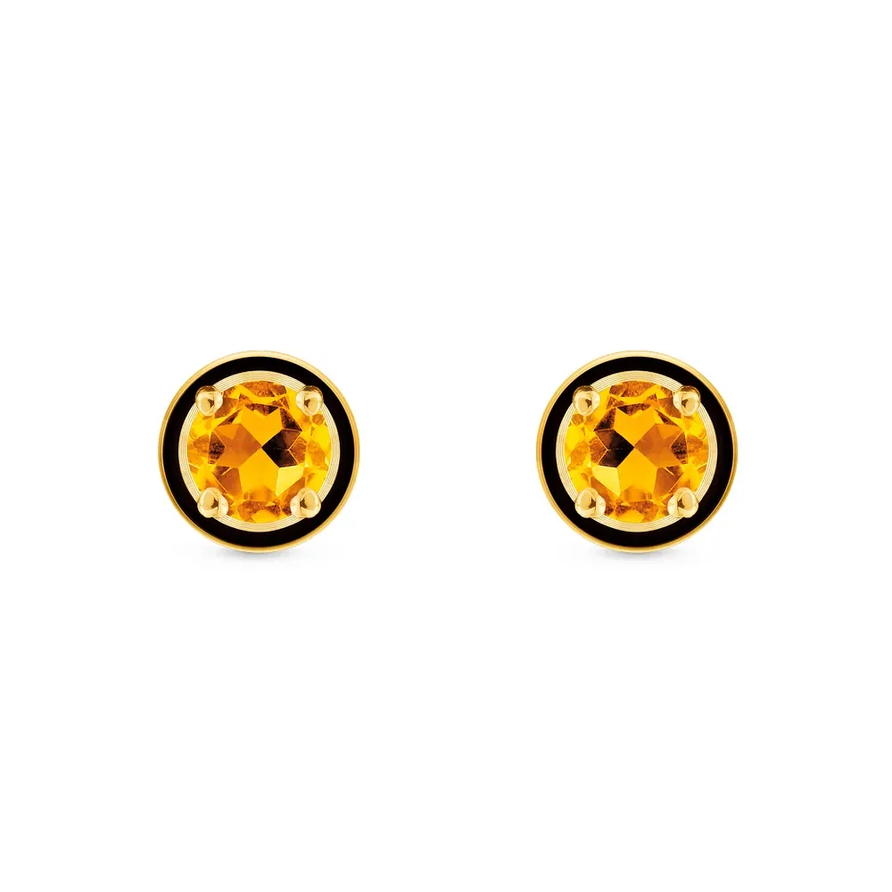 Brinco Policroma em Ouro Amarelo 18k com Citrino — imagem 1