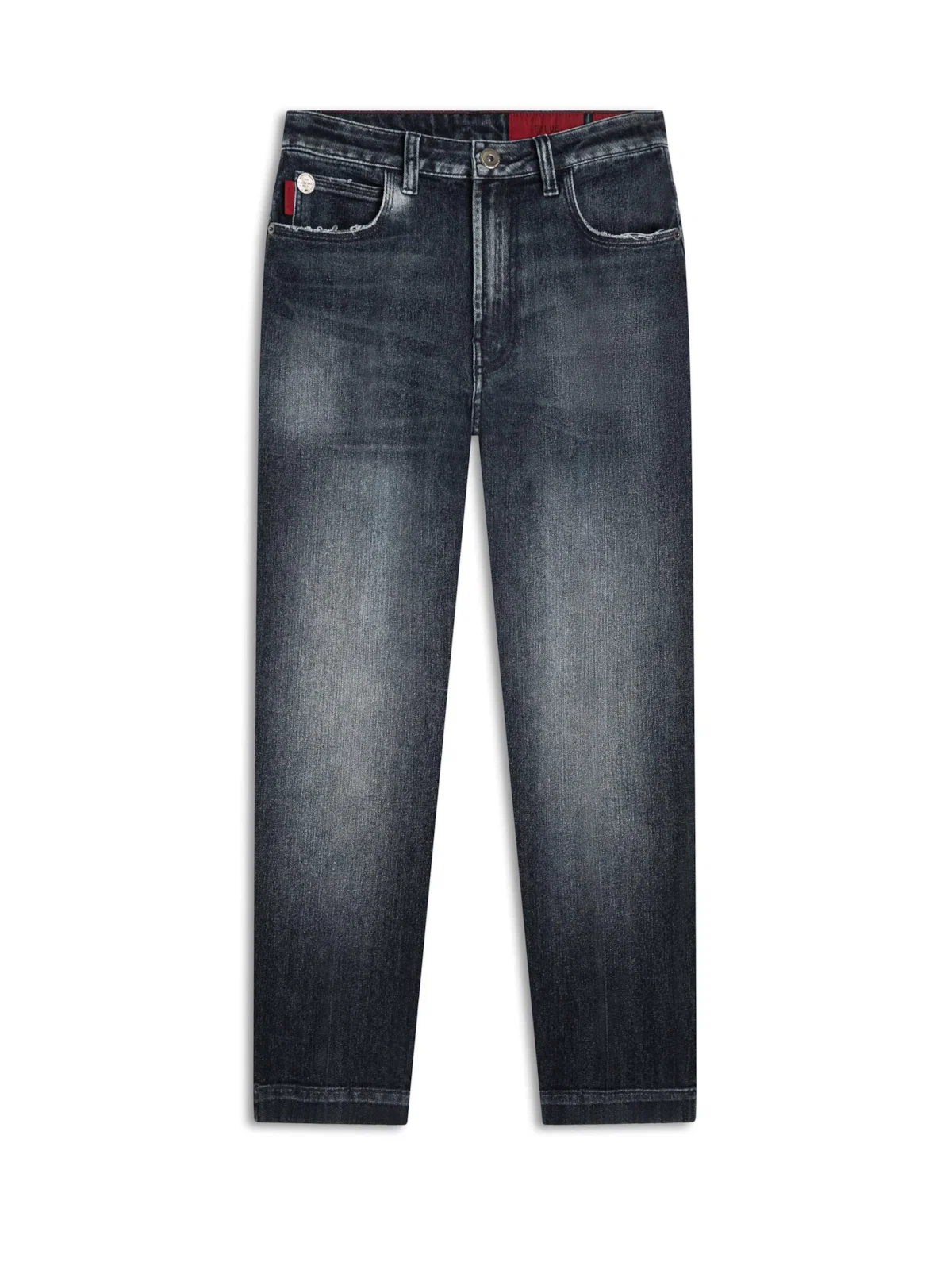 Calça Jeans Overcast Elastic Blue Baggy 1643-Lav.Escuro C/ Tank — imagem 1