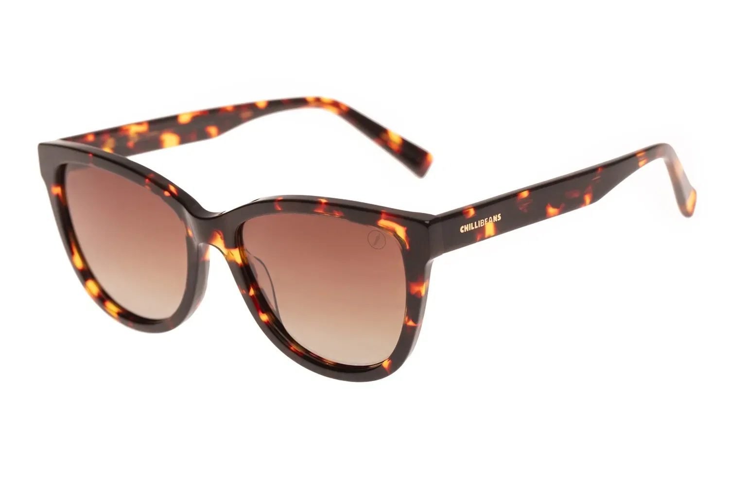 Óculos de Sol Feminino Chilli Beans Quadrado Polarizado Degradê Marrom — imagem 1