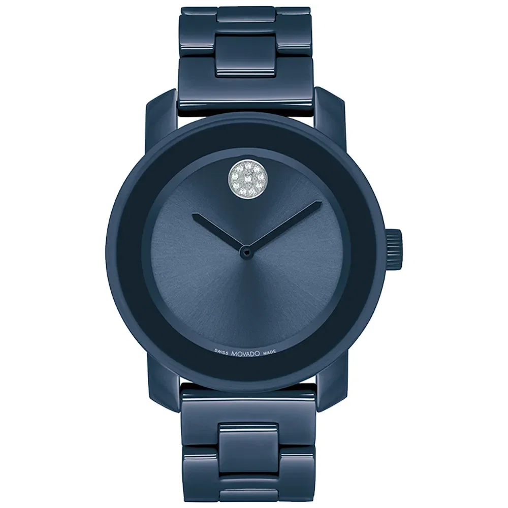 Relógio Movado Feminino Ceramica Azul 3600805