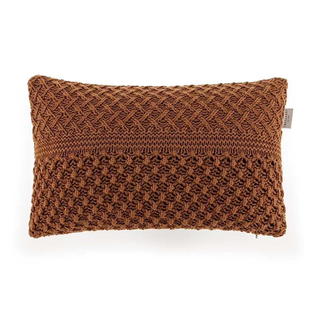 Almofada Retangular Tricot Borgo Cappucino