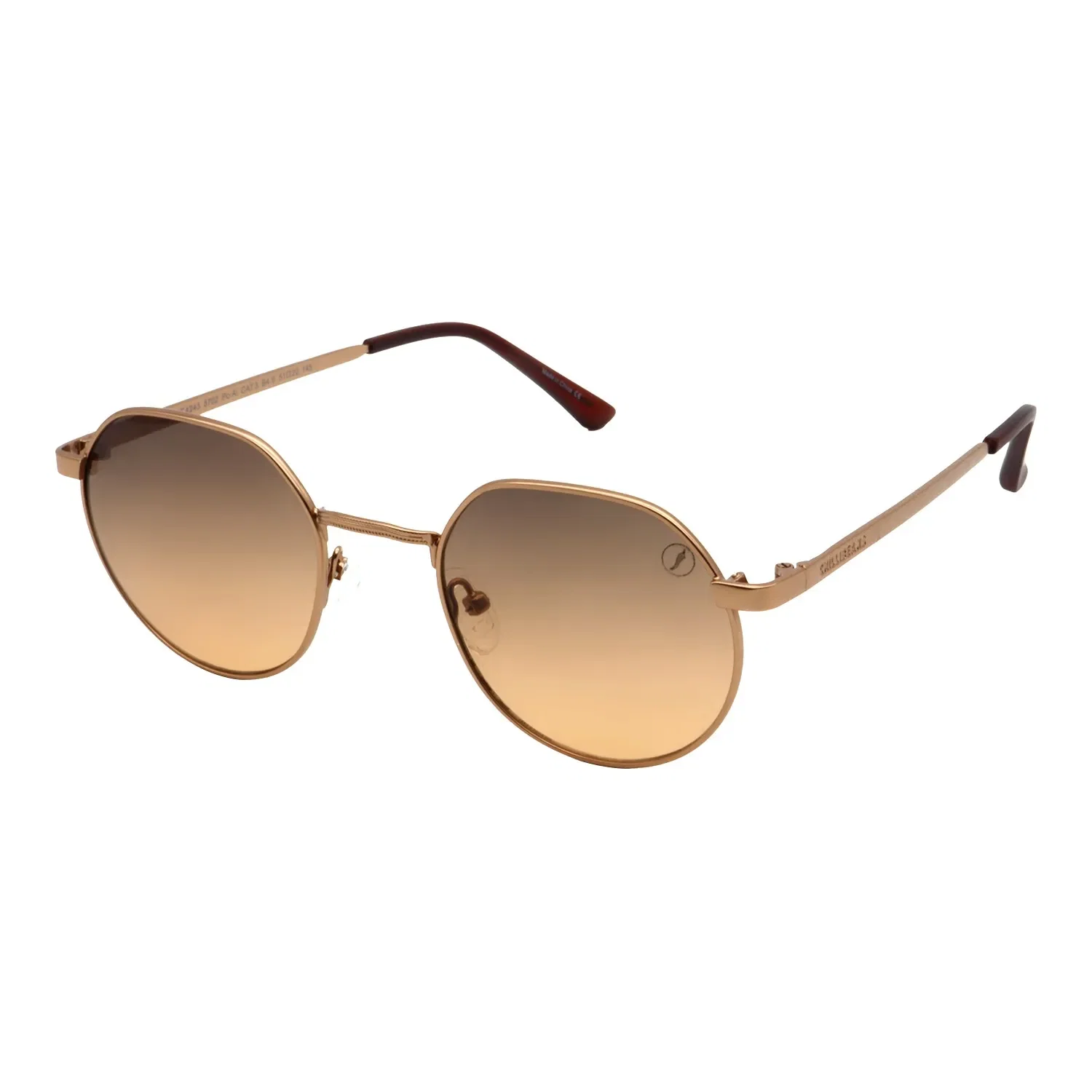 Óculos de Sol Masculino Chilli Beans Trend Redondo Degradê Marrom — imagem 1