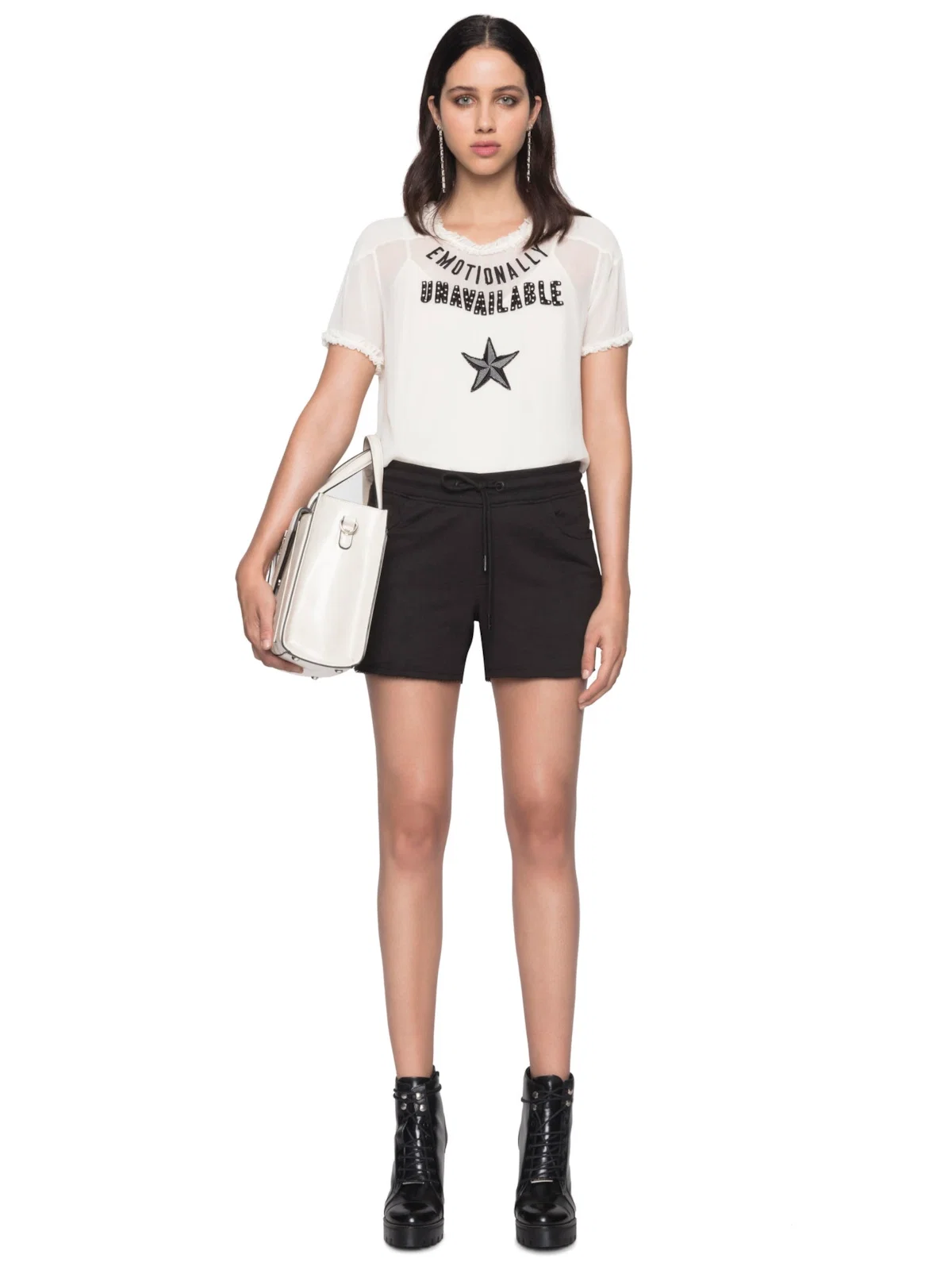 Short Athletic Color Five Pockets Preto