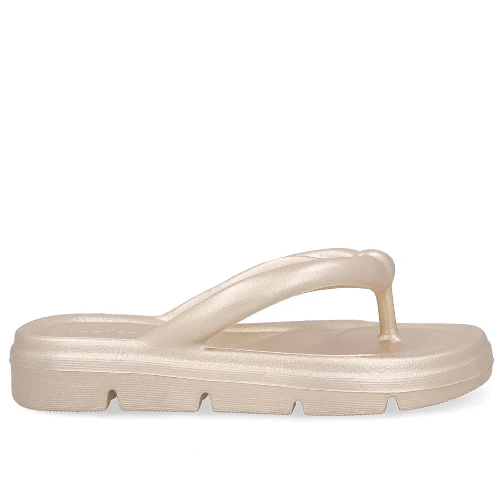 Chinelo Dourado Poofy Plataforma Eva — imagem 1