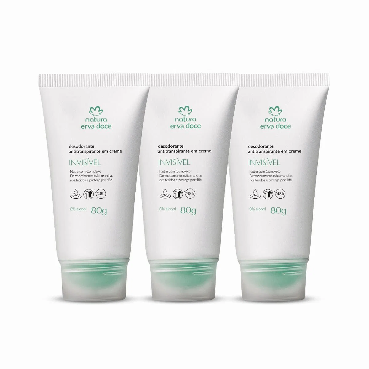 Kit Desodorante Antitranspirante em Creme Erva Doce (3 unidades) — imagem 1