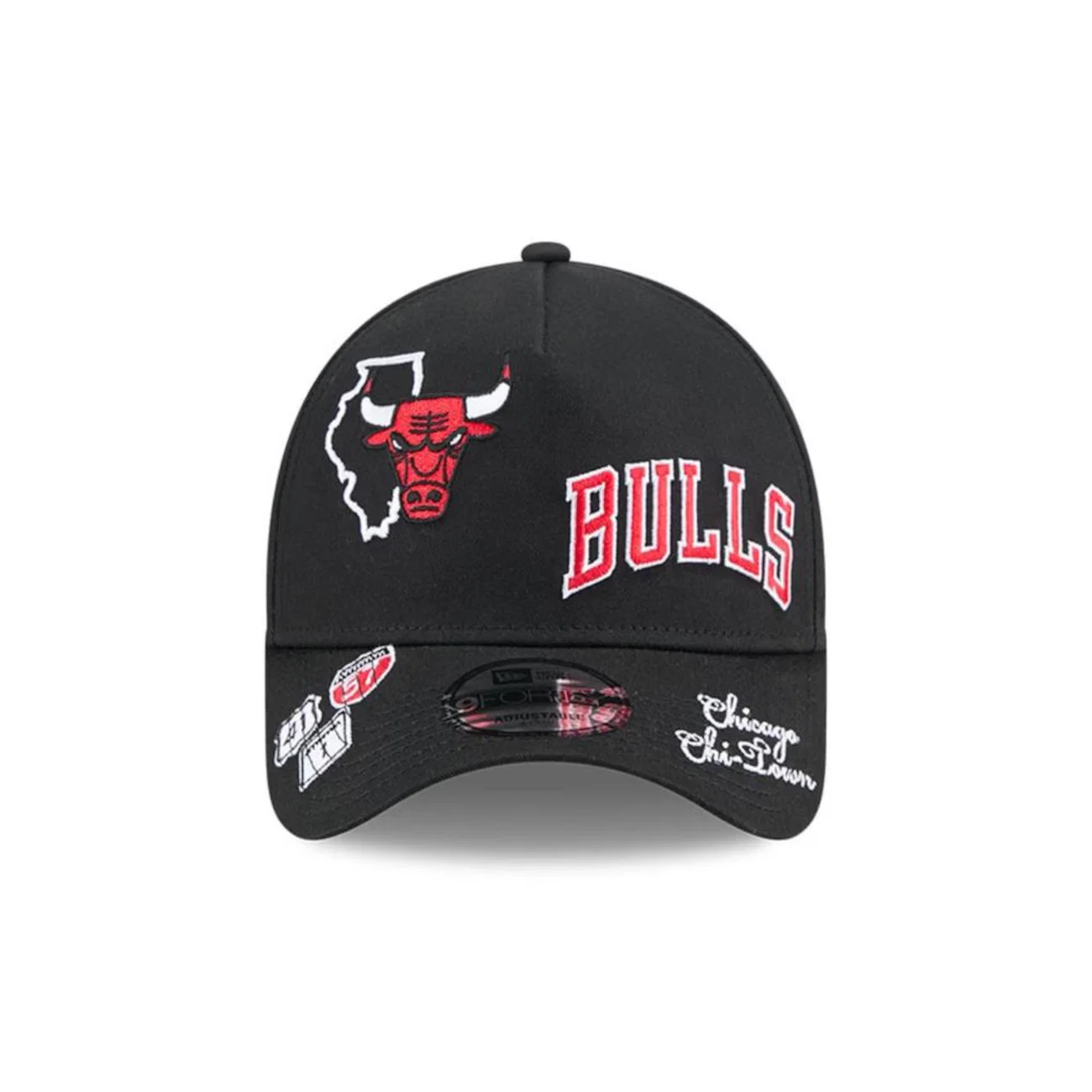 Boné New Era 9Forty A-Frame Snapback Chicago Bulls NBA Masculino