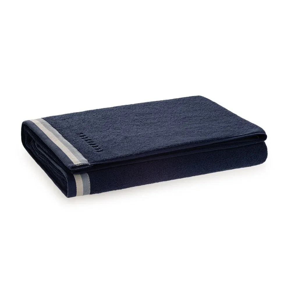 Toalha Banhão com Bordado 540g/m² Montello Marinho / Azzuro