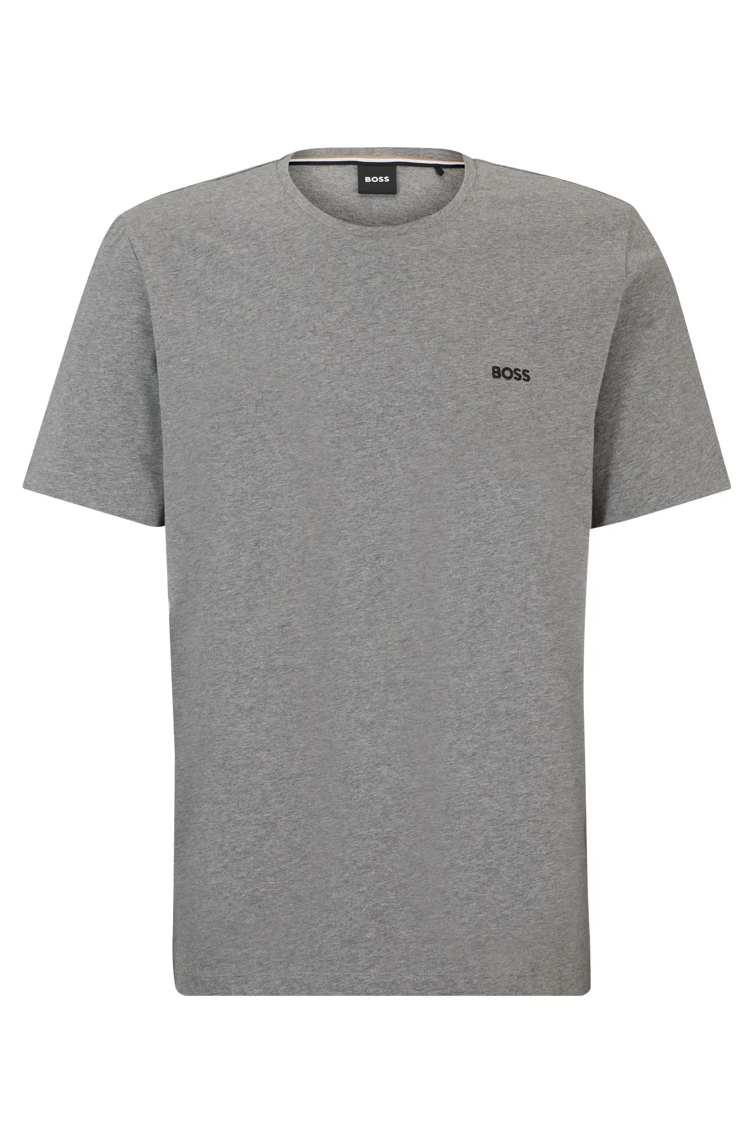 Camiseta Regular Em Algodão Com Detalhe De Logo — imagem 1