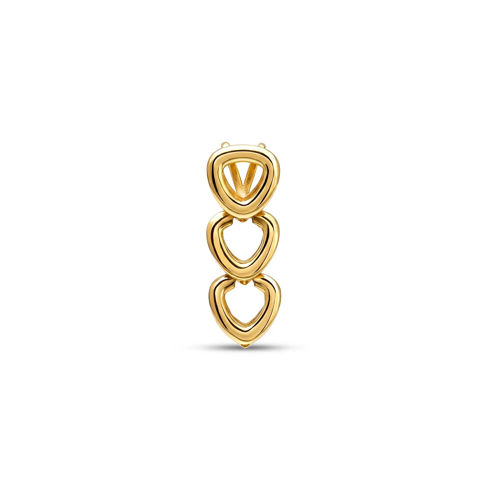 Pingente DNA em Ouro Amarelo 18k