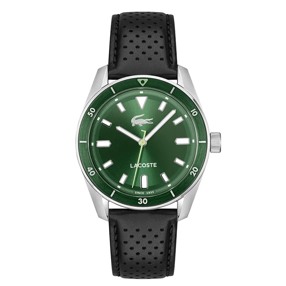 Relógio Lacoste Masculino Couro Preto 2011423 — imagem 1