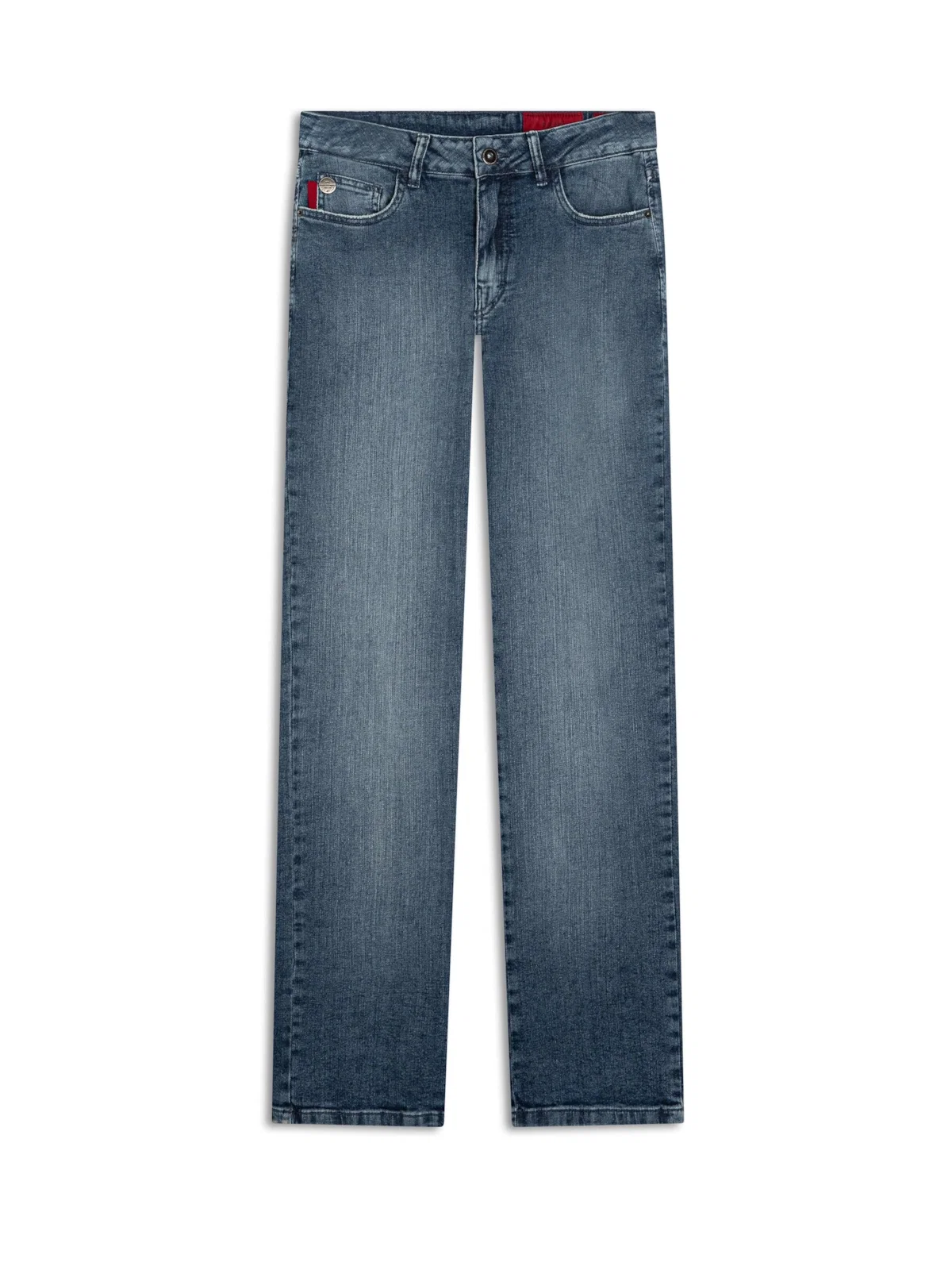 Calça Dark Indigo Elastic Ellus 1967-Lav.Médioc / Pincelada — imagem 1