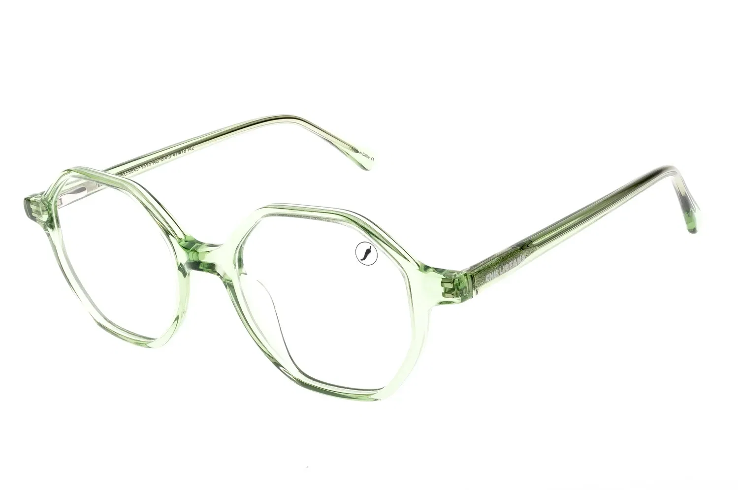Armação Para Óculos de Grau Feminino Ótica Chilli Beans Hexagonal AC Verde — imagem 1