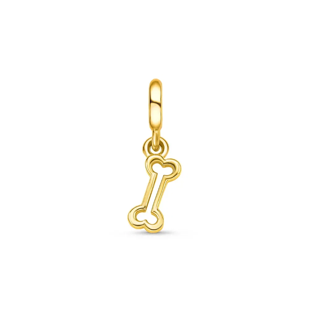 Pingente Life Animal Osso em Prata 925 com Banho de Ouro Amarelo 18k — imagem 1