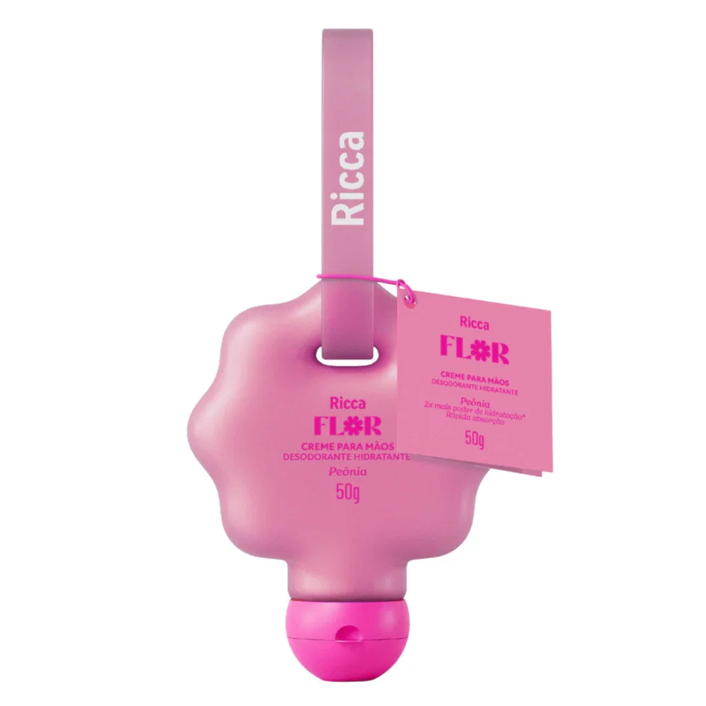 Creme para Mãos Hidratante Ricca Flor Peônia 50ml