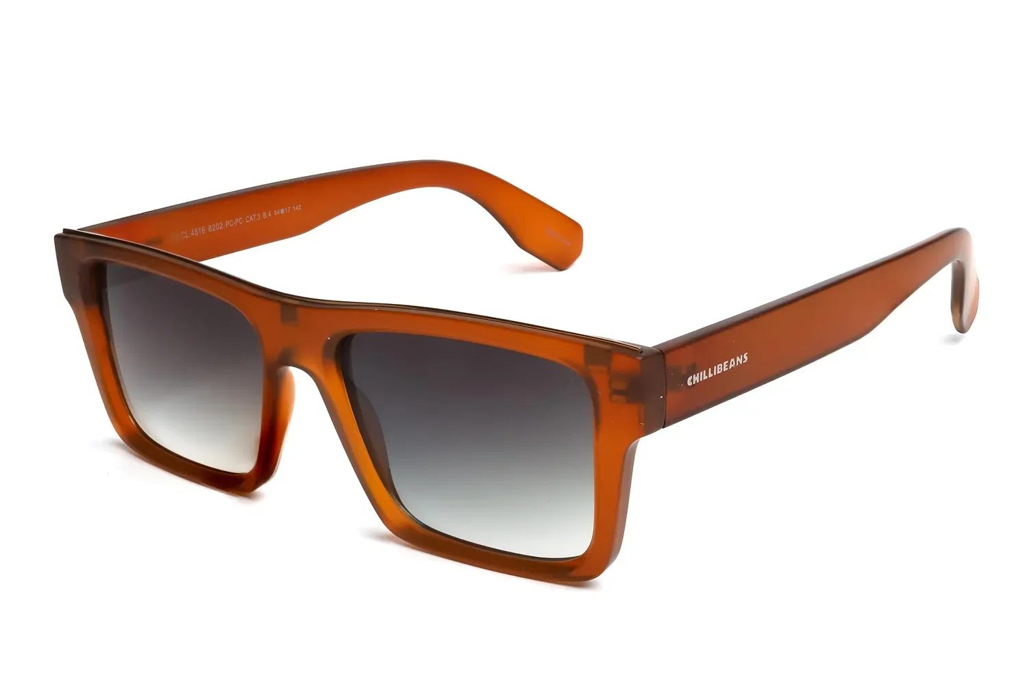 Óculos de Sol Masculino Chilli Beans Quadrado Marrom — imagem 1
