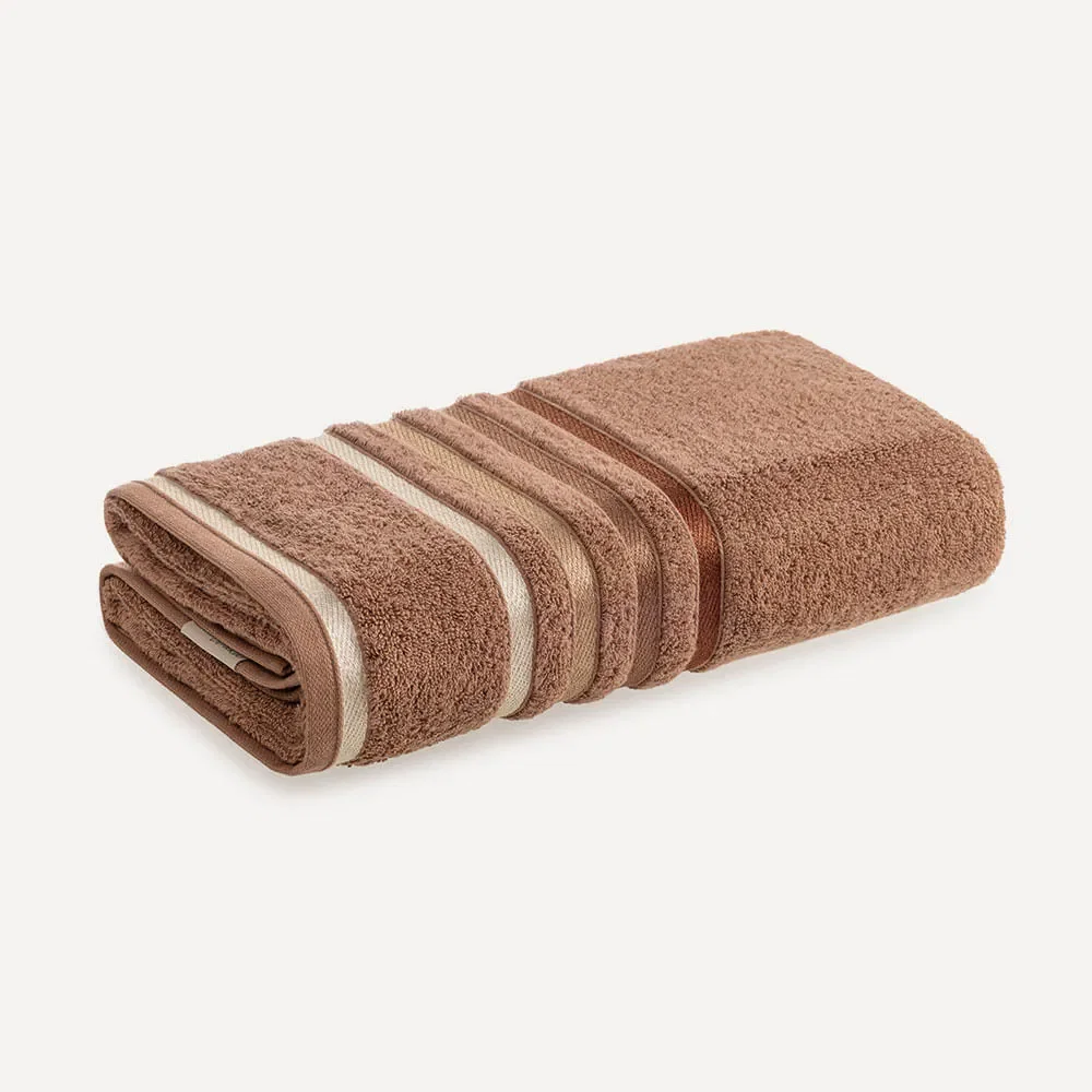 Toalha de Rosto Fio Penteado Lumina Sienna / Ferrugem