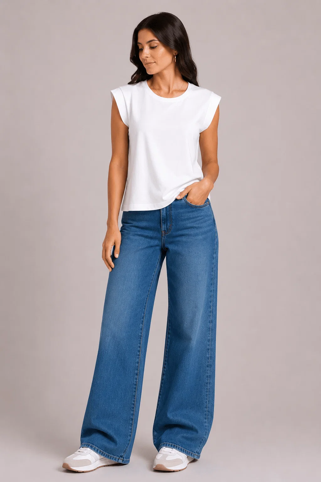 Blusa Muscle Tee Algodão Peruano - Branco