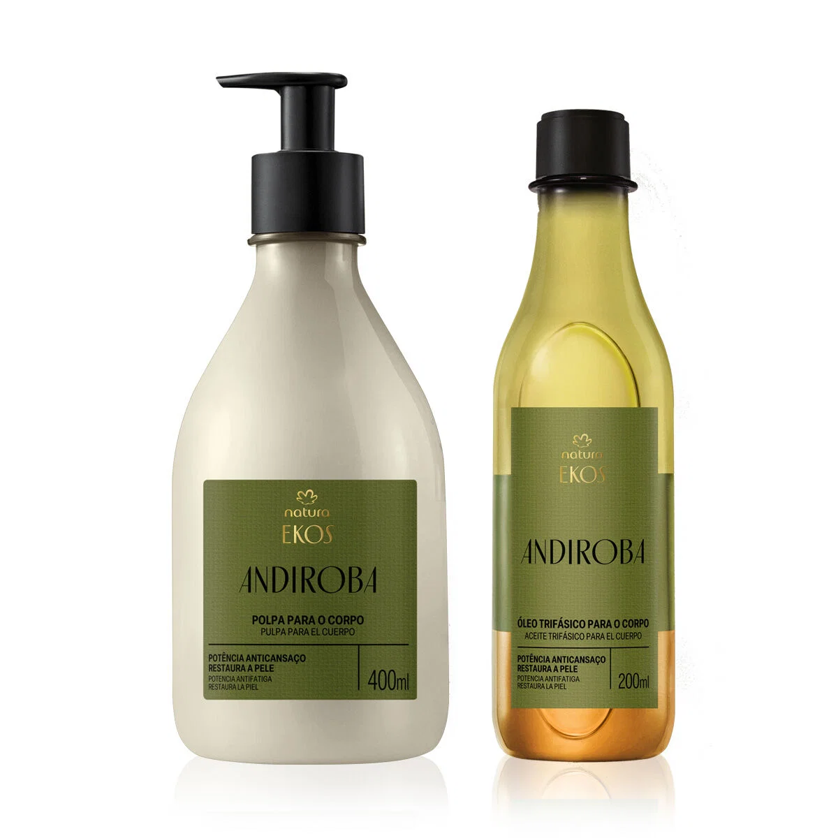 Kit Ekos Andiroba Creme Corporal e Óleo Trifásico (2 produtos) — imagem 1