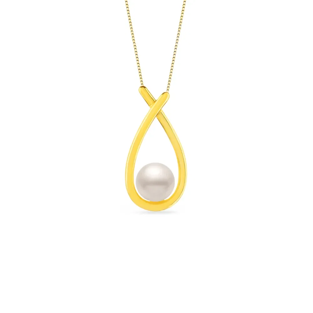Pingente Desert em Ouro Amarelo 18k com Pérola — imagem 1