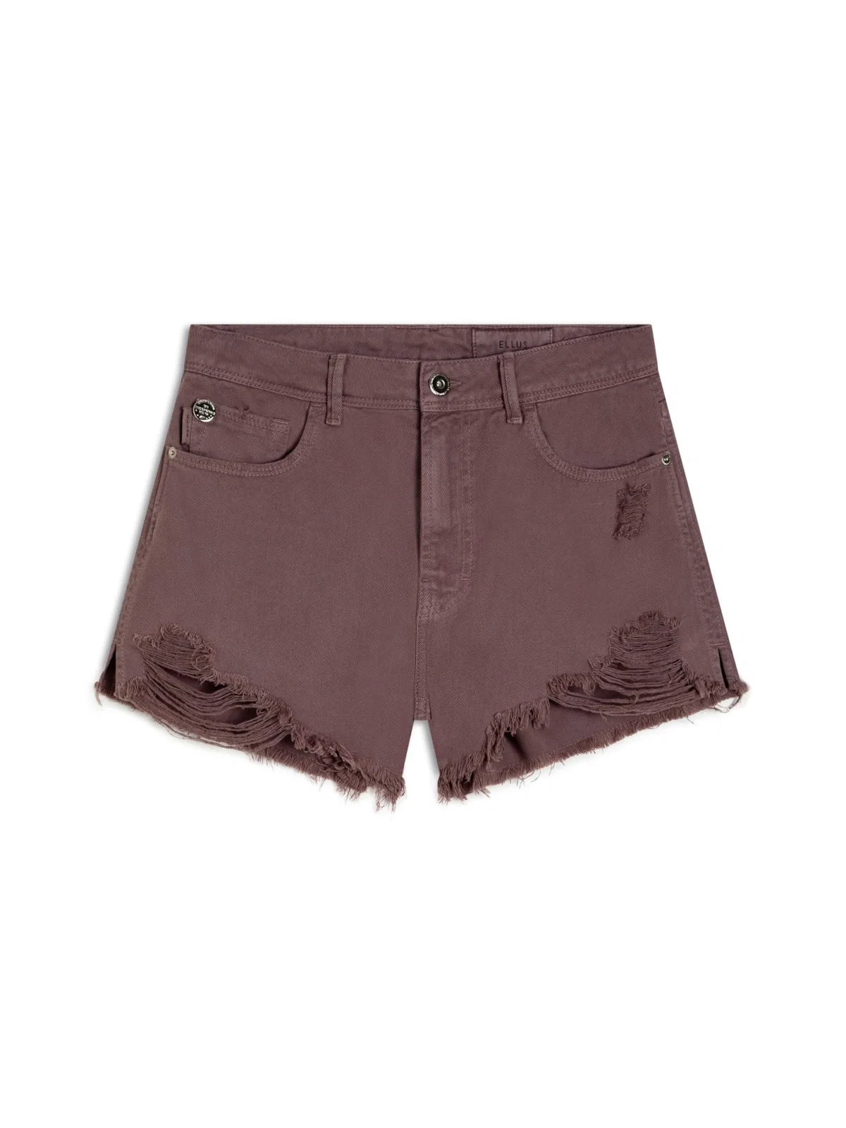 Bermuda White Denim Kate m Plaquinha Purple Gray 023 / I23