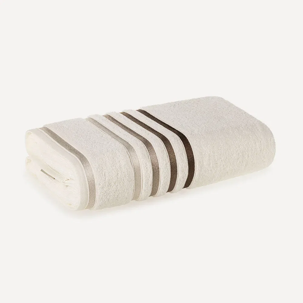 Toalha Fio Penteado Lumina Ivory / Greige