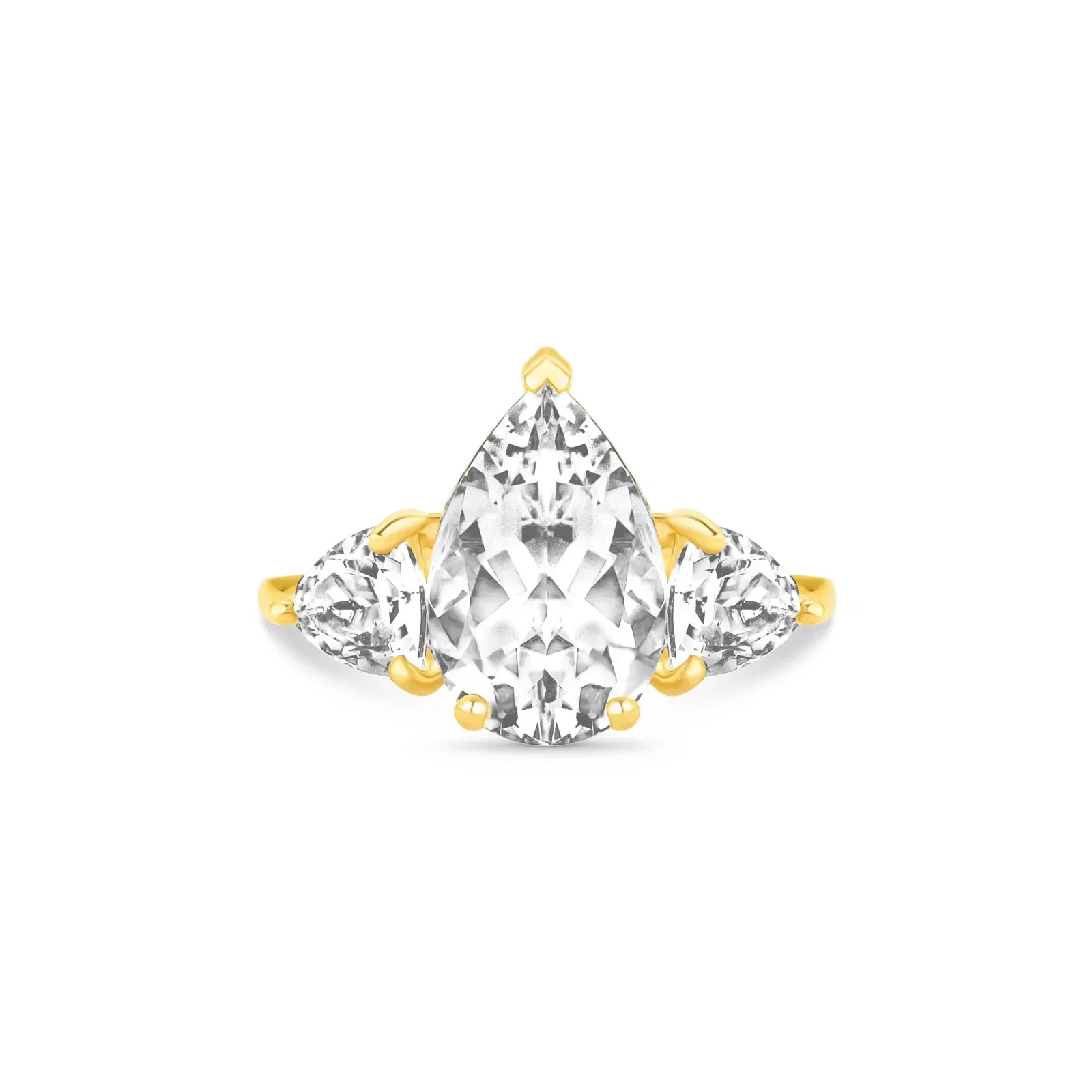 Anel Florence em Ouro Amarelo 18k com Cristais Naturais — imagem 1