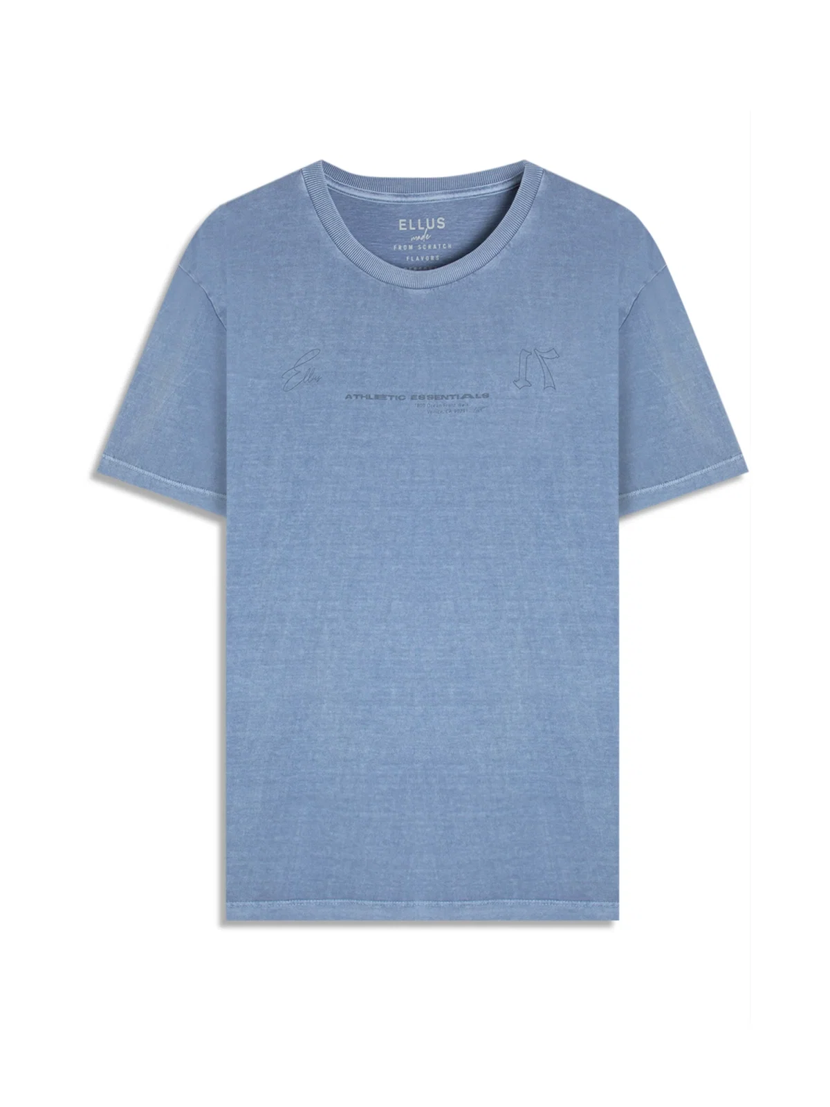 T-Shirt Washed Essentials Azul Pervante