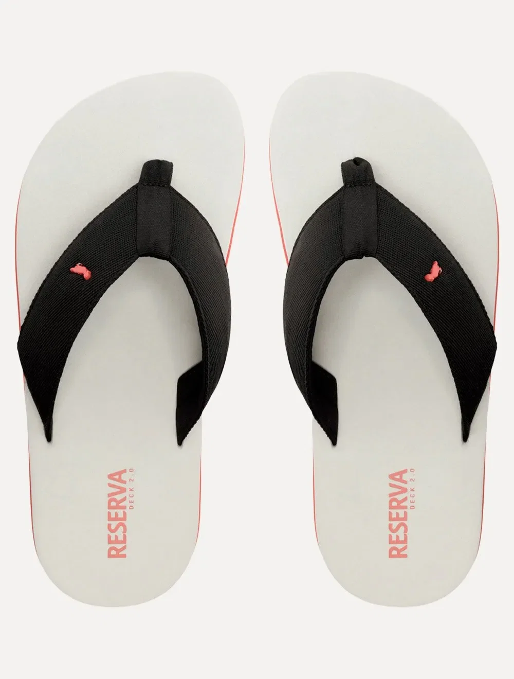 Chinelo Reserva Masculino RSV Deck 2.0 Red Detail Preto