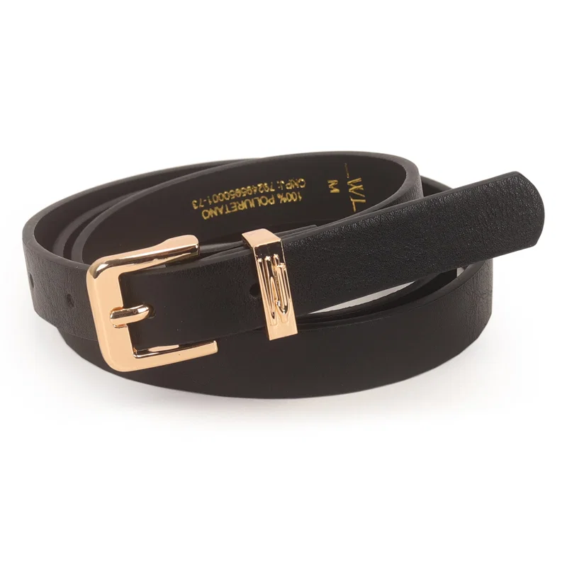 Cinto Feminino Passante Metal Com Logo Wj Alto Relevo 2 Cm