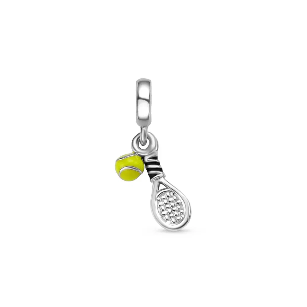 Pingente Life Esporte Tênis Raquete em Prata 925 com Esmalte — imagem 1