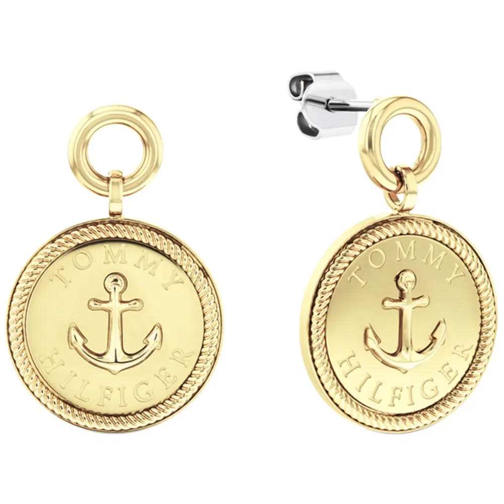 Brinco Tommy Hilfiger Nautical Charms em Aço Dourado 2781032