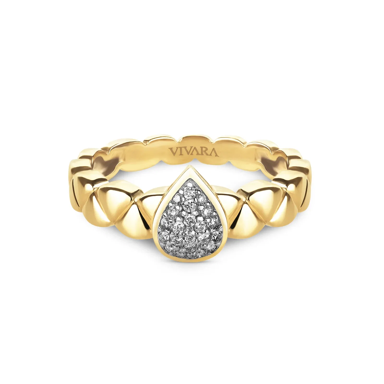 Anel Icona em Ouro Amarelo 18k com Diamantes, 0,105ct — imagem 1