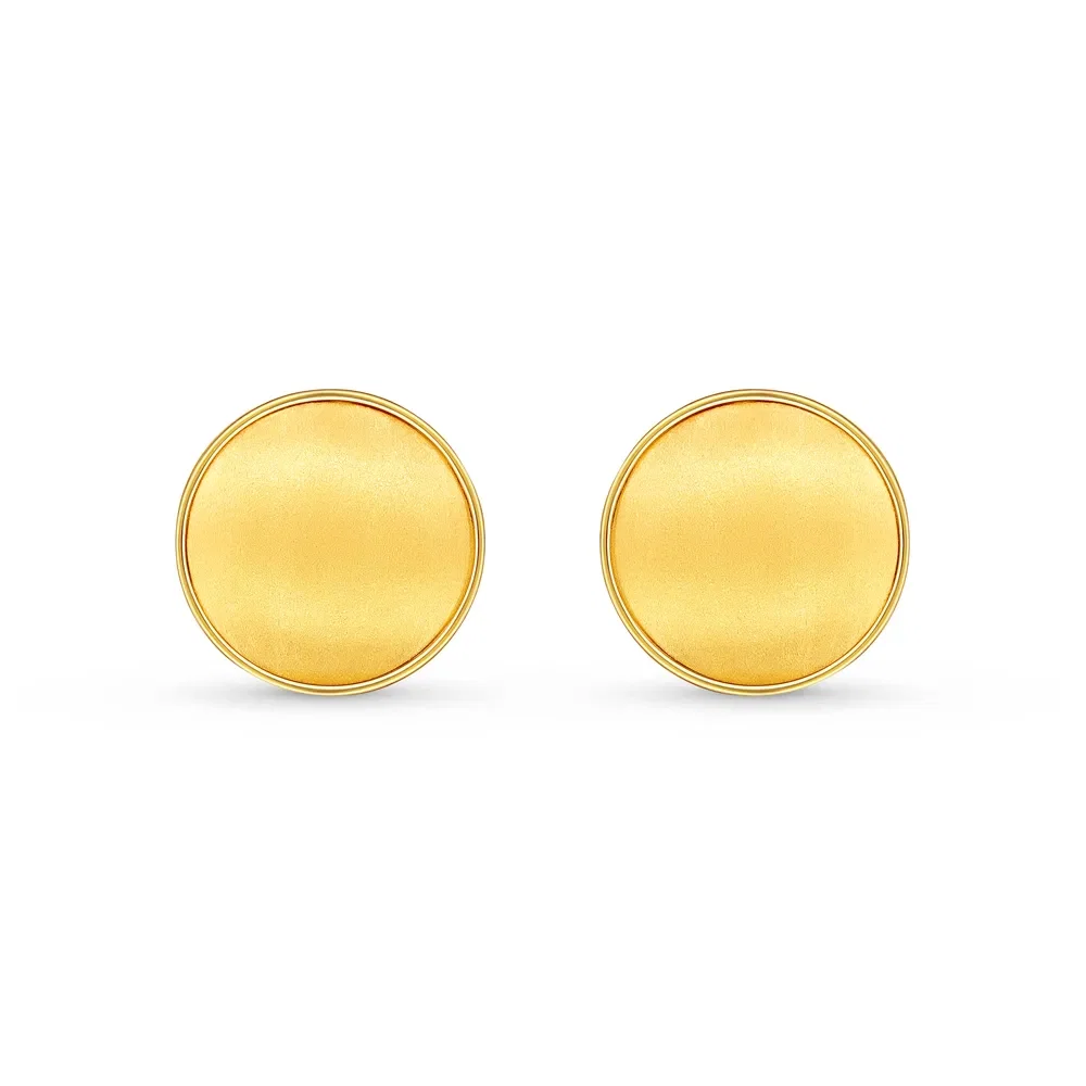 Brinco Glow Escovado em Ouro Amarelo 18k — imagem 1