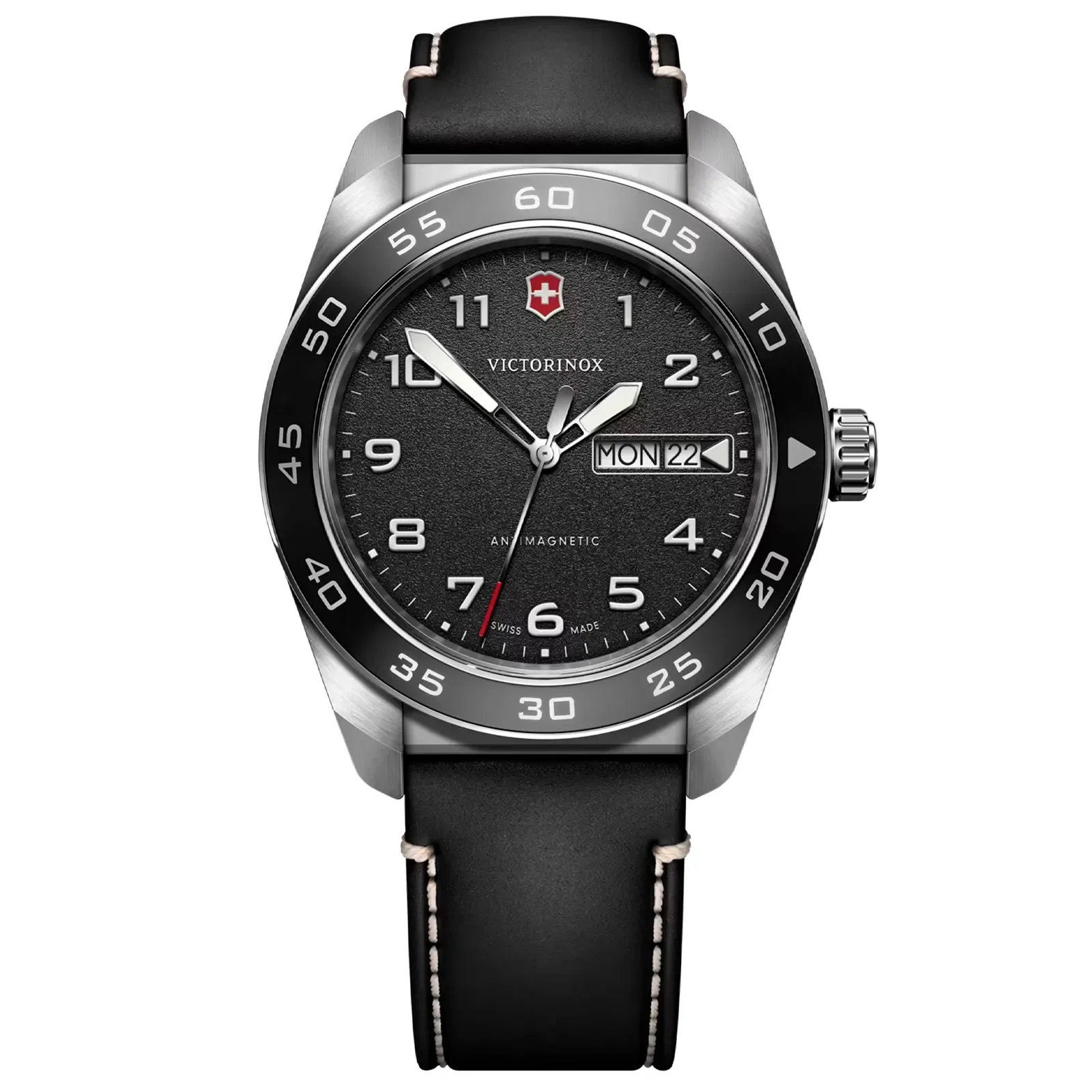 Relógio Victorinox Swiss Army Masculino Couro Preto 242041