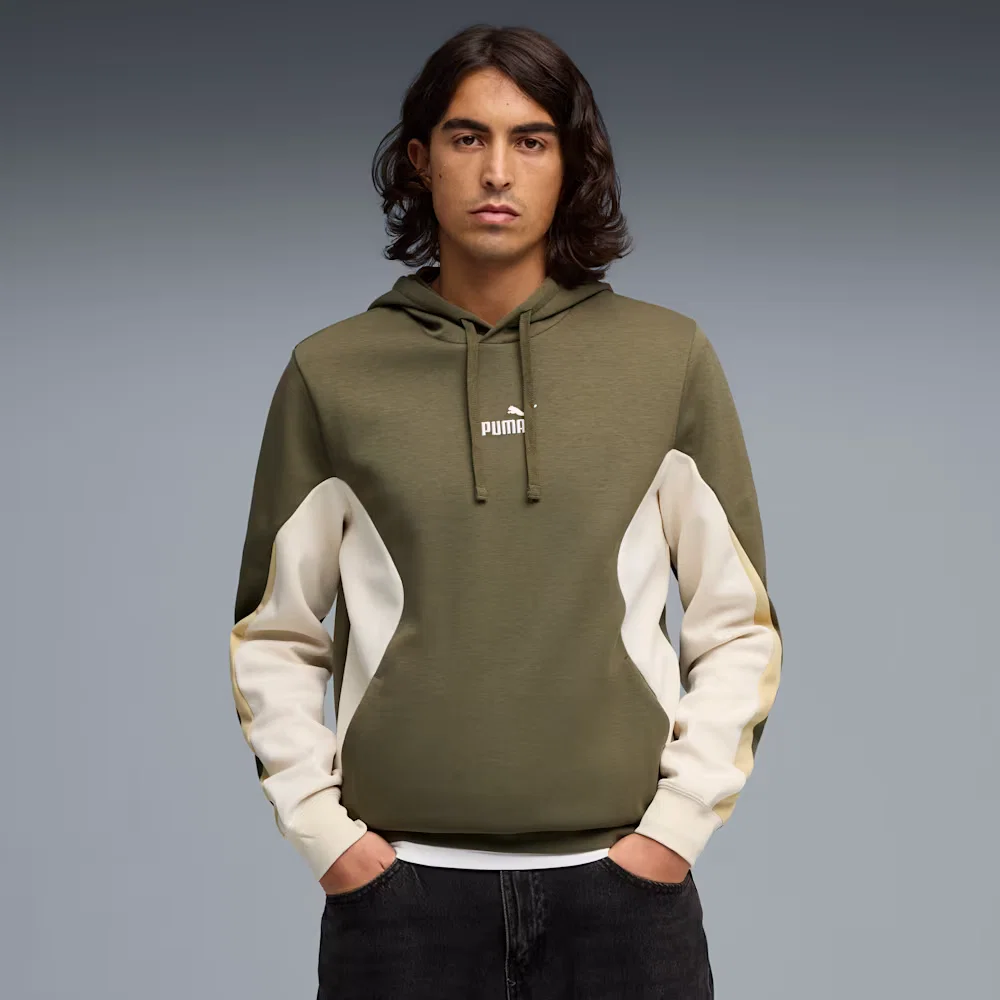 Moletom com Capuz Essentials Colourblock Masculino