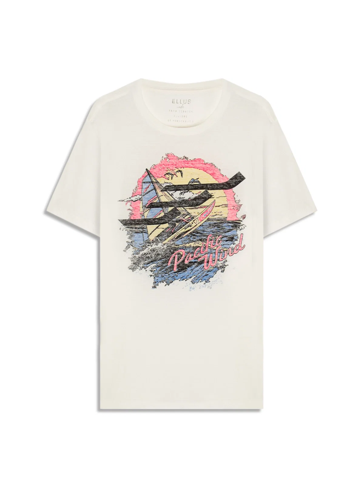T-Shirt Gase Flamê Pacific Wind Off White