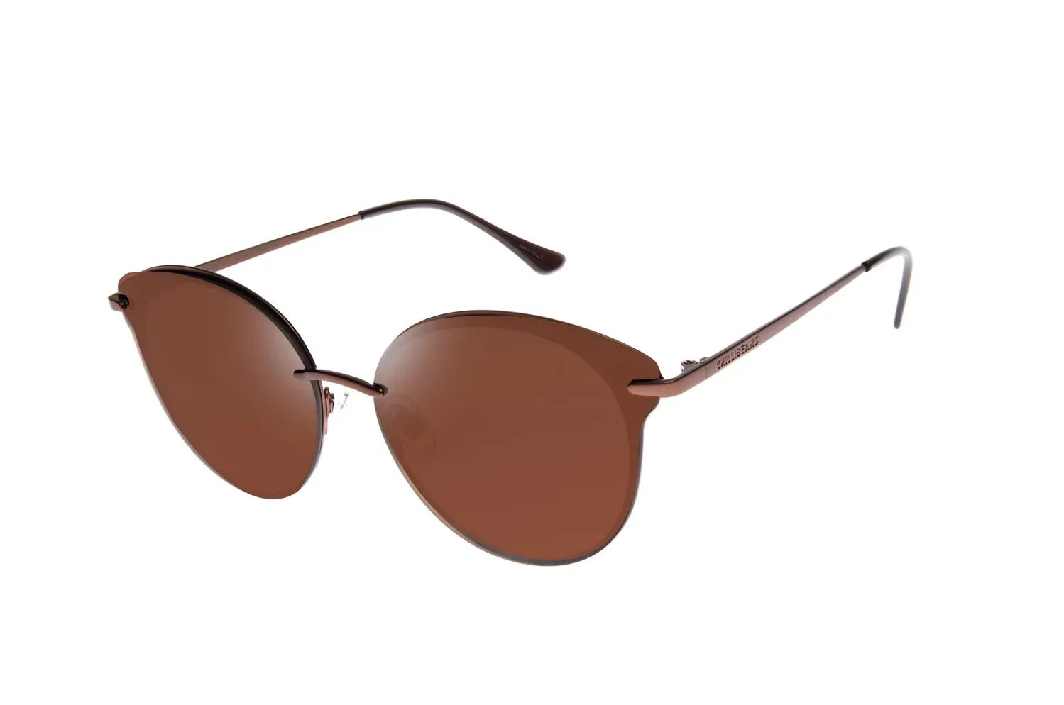 Óculos de Sol Feminino Chilli Beans Redondo Marrom — imagem 1