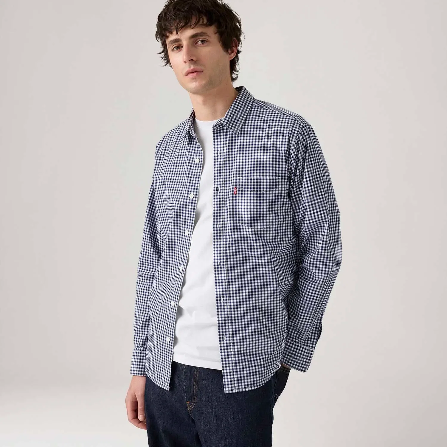 Camisa Levi's® Classic Standard Xadrez Manga Longa — imagem 1